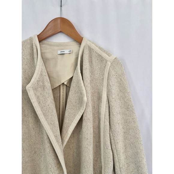 VINCE Open Front Tweed Jacket - Picture 3 of 8